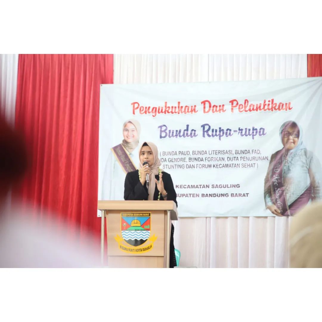 Ketua Tim Penggerak PKK Kabupaten Bandung Barat (KBB) Sonya Fatmala Menghadiri Pengukuhkan di Kecamatan Cipongkor dan Kecamatan Saguling