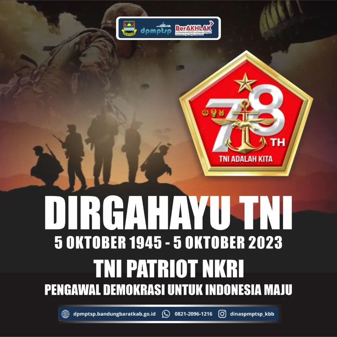 Dirgahayu Tentara Nasional Indonesia ke 78th