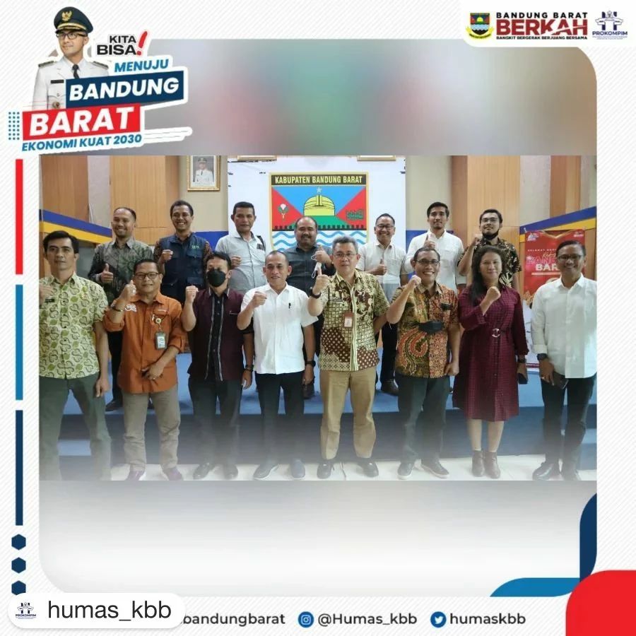 Asisten Ekonomi dan Pembangunan, H. M Sulaeman. S.H.M.Si didampingi Kepala Dinas Penanaman Modal dan Perijinan Terpadu Satu Pintu (DPMPTSP) Kabupaten Bandung Barat, Ade Zakir beserta jajaran, menerima kunjungan kerja dari Kabupaten Tapanuli Utara