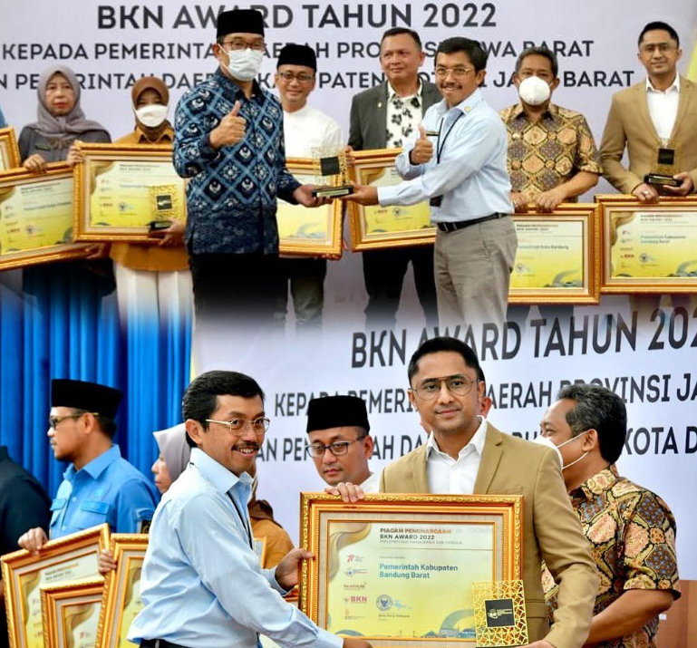 Pemerintahan Kabupaten Bandung Barat Menerima Penghargaan dari BKN